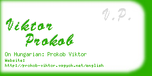 viktor prokob business card